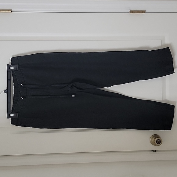 Chico's Size 0.5P Black Drawstring Waist Linen Pants.  Gently Used Condition - Picture 1 of 12